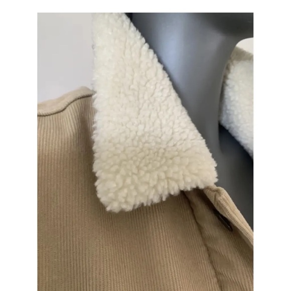 Levi’s Men’s Classic Corduroy Sherpa-Lined Trucker Jacket - Size XL Field of Rye - Picture 6 of 13